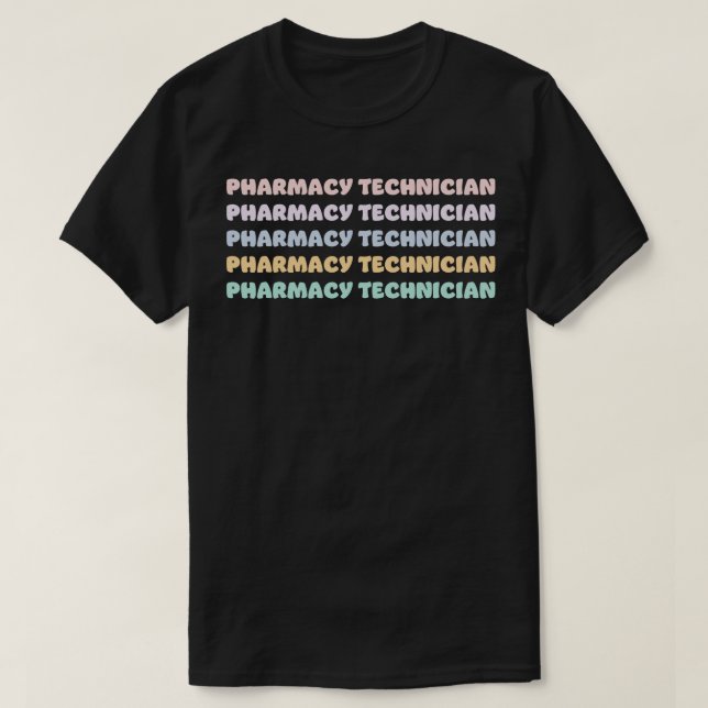 T-shirt technicien en pharmacie (Design devant)