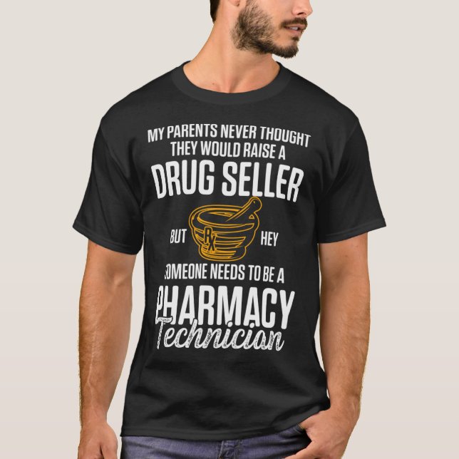 T-shirt Technicien en pharmacie certifié Pharma Tech Pullo (Devant)