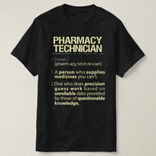 T-shirt Technicien en pharmacie Définition américaine réel