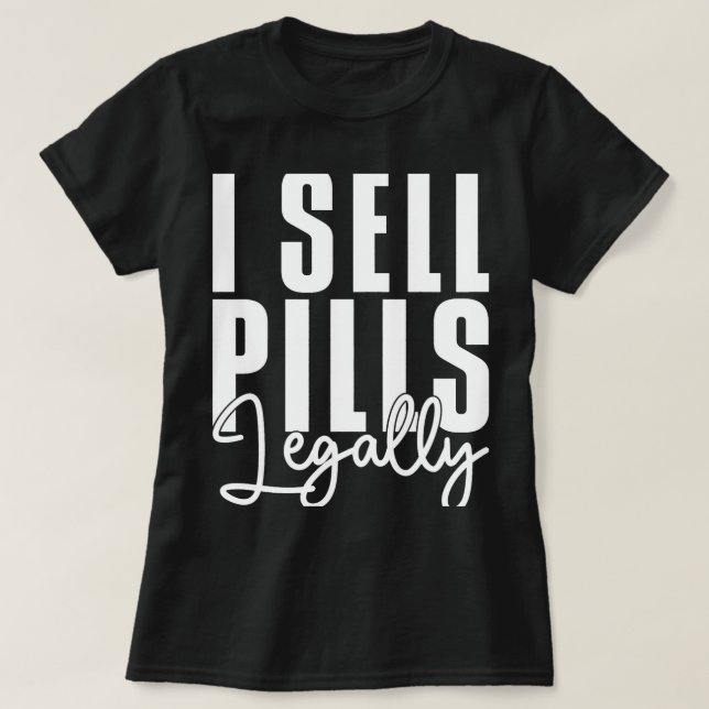 T-shirt Technicien en pharmacie Funny Pharmist Techn Médic (Design devant)