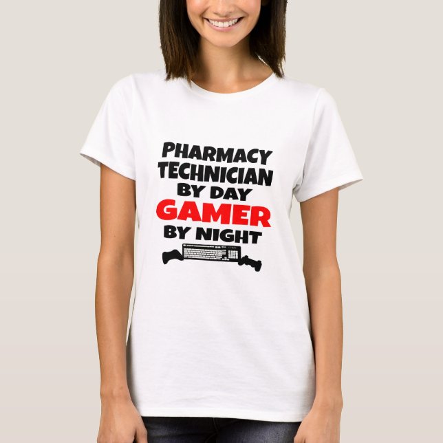 T-shirt Technicien en pharmacie Gamer (Devant)