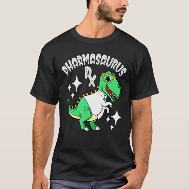 T-shirt Technicien en pharmacie Pharmasaurus Rx (Devant)