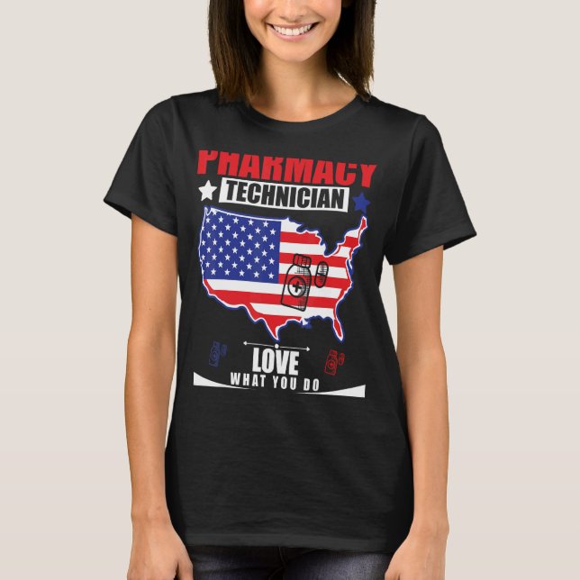 T-shirt Technicien En Pharmacie Php Pharmacien Pharm Tech  (Devant)