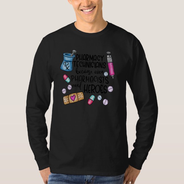 T-shirt Technicien En Pharmacie Php Pharmacien Pharm Tech (Devant)