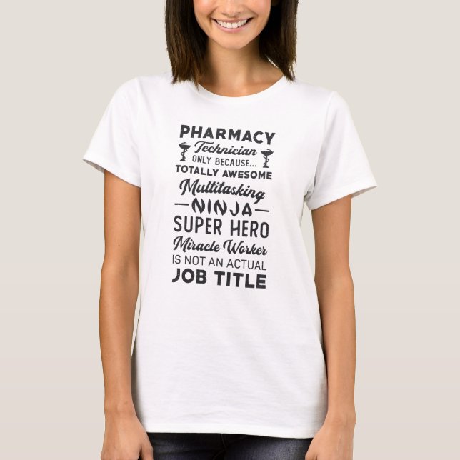 T-shirt Technicien en pharmacie Tech Hero Médecine Pharmac (Devant)