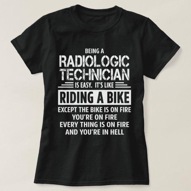 T-shirt Technicien en radiologie (Design devant)
