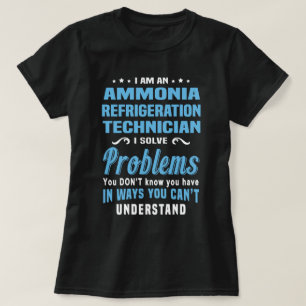 T-shirt Technicien en réfrigération d'ammoniac