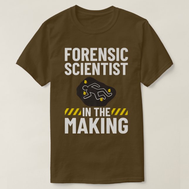 T-shirt Technicien en sciences médico-légales Enquêtes sur (Design devant)
