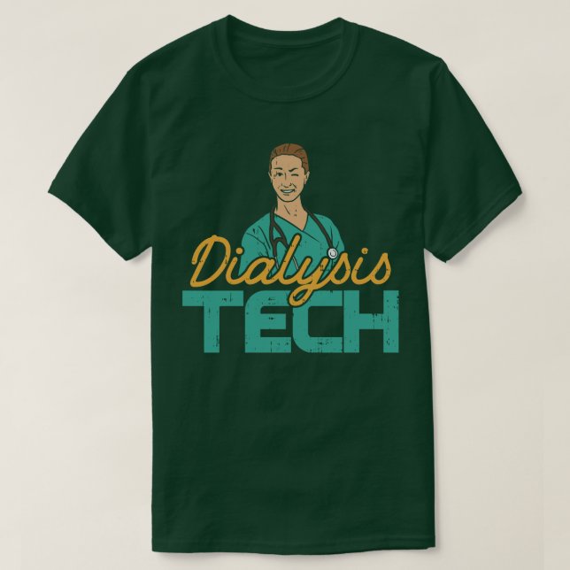T-shirt Technicien en technologie dialyse Techniciens Rein (Design devant)