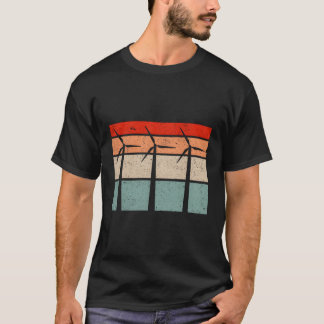 T-shirt Technicien en turbines éoliennes Énergie éolienne