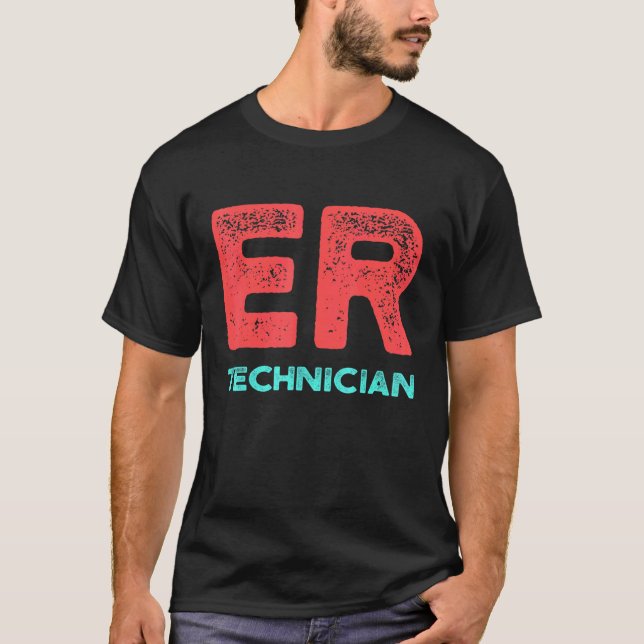 T-shirt Technicien Er Salle d'Urgence Tech 14 (Devant)