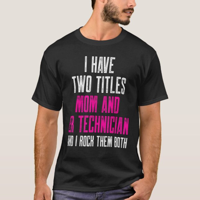 T-shirt Technicien Er Salle d'Urgence Tech 25 (Devant)