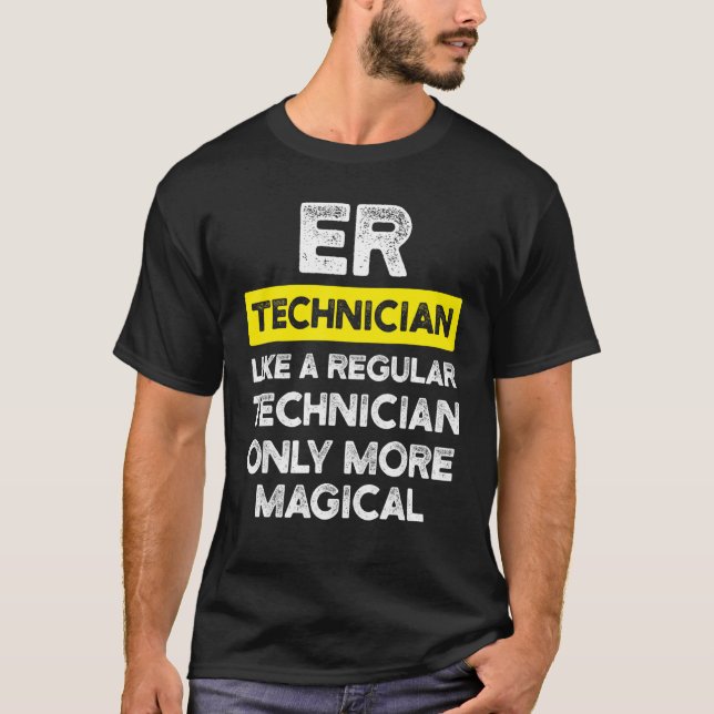 T-shirt Technicien Er Salle d'Urgence Tech 29 (Devant)