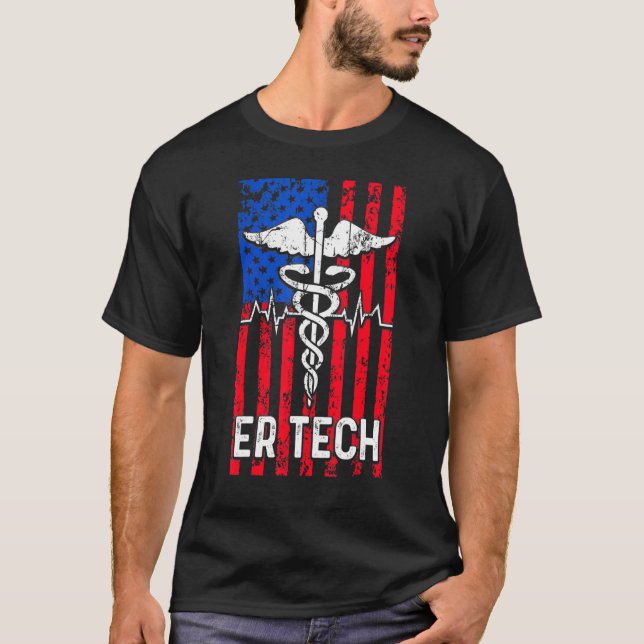 T-shirt Technicien Er Salle d'Urgence Tech 4 (Devant)
