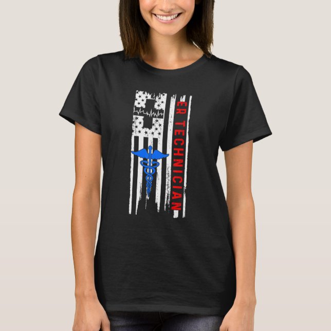T-shirt Technicien Er Salle d'Urgence Tech 46 (Devant)