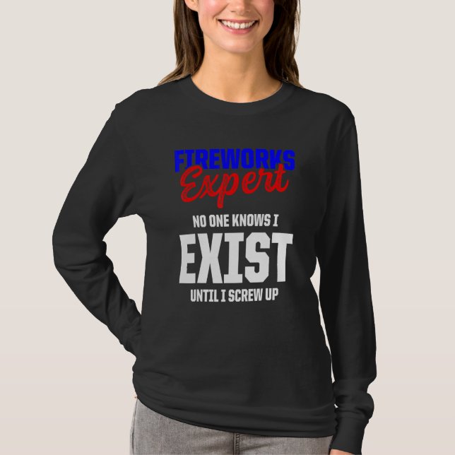 T-shirt Technicien expert Fireworks 4 juillet 5 (Devant)