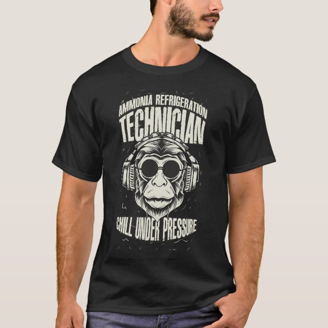 T-shirt Technicien frigoriste à l'ammoniac (Devant)
