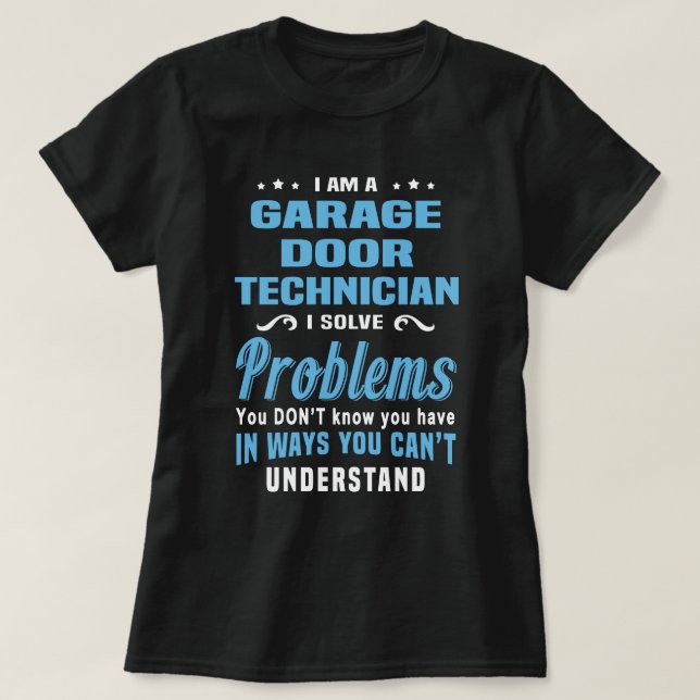 T-shirt Technicien Garage Door (Design devant)