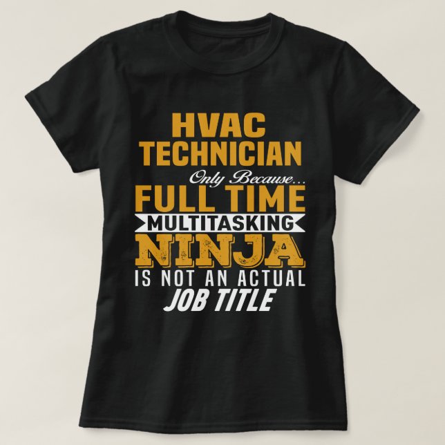 T-shirt Technicien HVAC (Design devant)