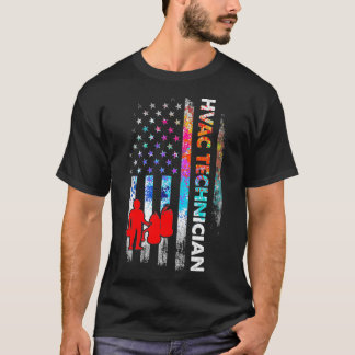 T-shirt Technicien HVAC American Funny HVAC Tech Premium