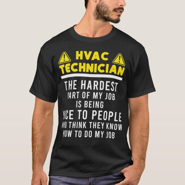 T-shirt Technicien HVAC Funny HVAC Tech Premium _55 (Devant)