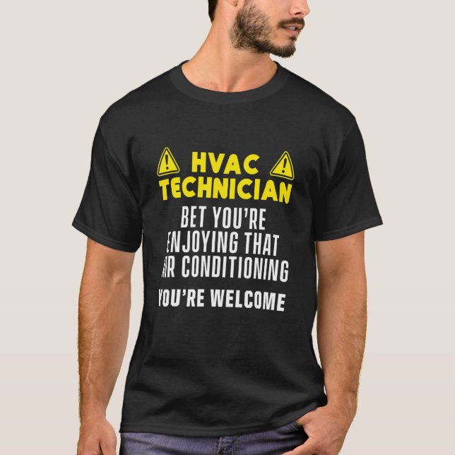 T-shirt Technicien Hvac Hvac Tech 20 (Devant)