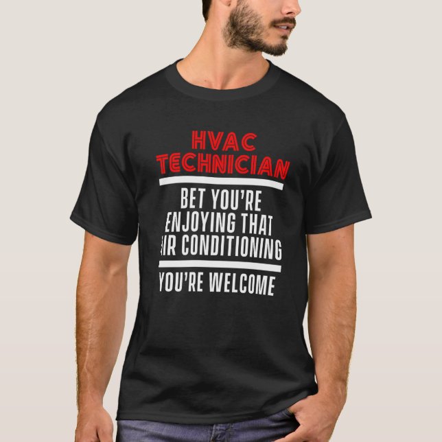 T-shirt Technicien Hvac Hvac Tech 6 (Devant)