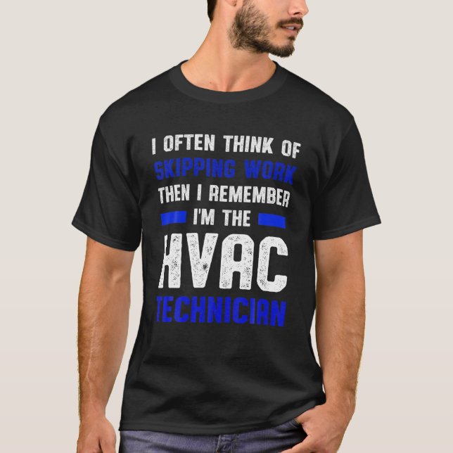 T-shirt Technicien HVAC ignorant la technologie HVAC amusa (Devant)