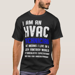 T-shirt Technicien HVAC Imaginaire Drôle Technique HVAC