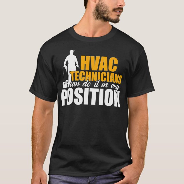 T-shirt Technicien HVAC N'importe quel poste Drôle Technic (Devant)