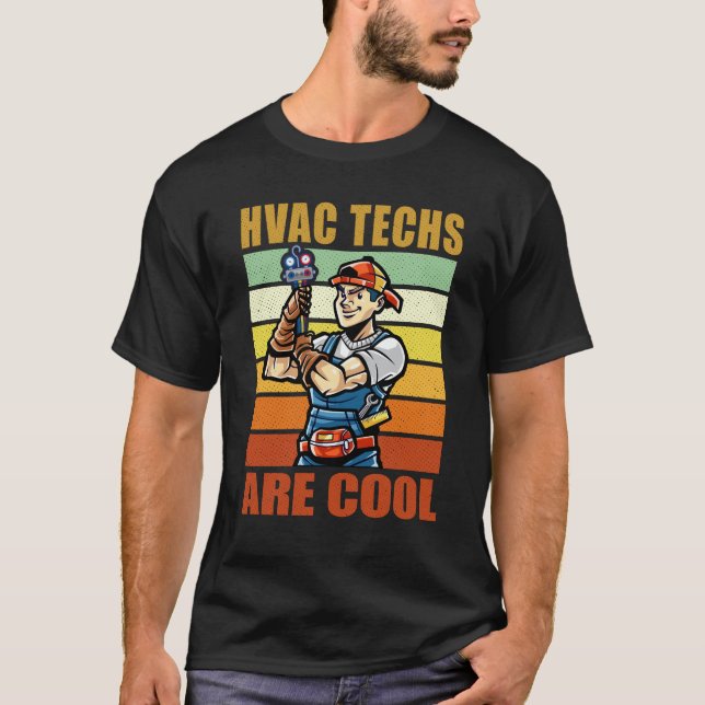 T-shirt Technicien HVAC pour Handyman (Devant)