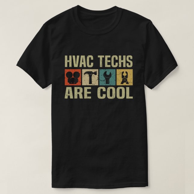 T-shirt Technicien HVAC pour Handyman (Design devant)