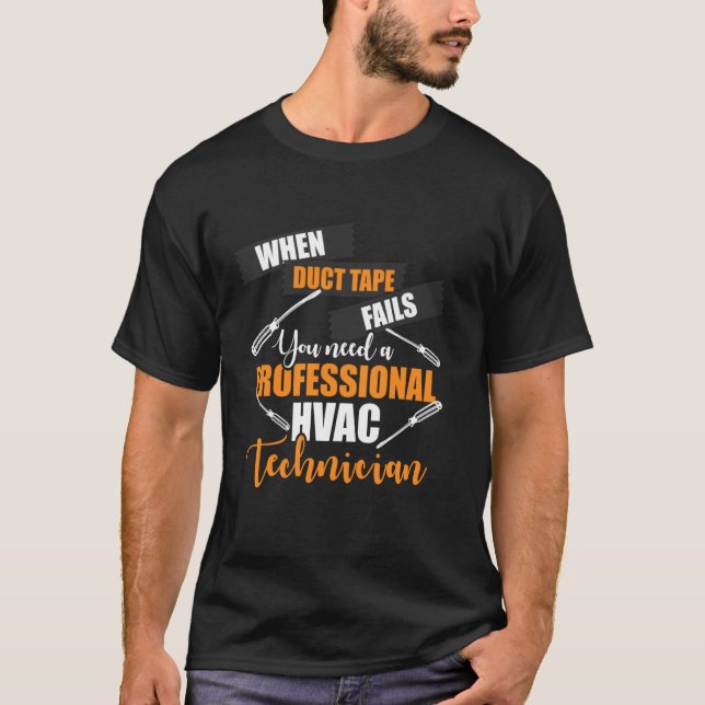 T-shirt Technicien Hvac Professionnel Drôle Hvac Tech (Devant)