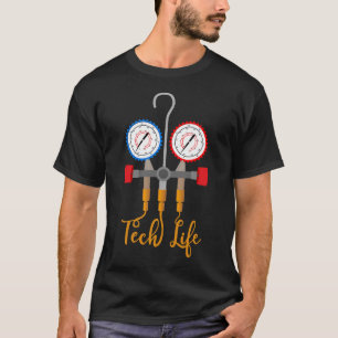 T-shirt Technicien Hvac Tech Vie amusante