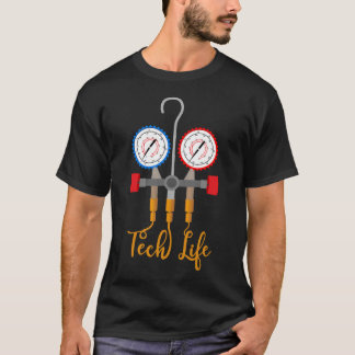 T-shirt Technicien Hvac Tech Vie amusante