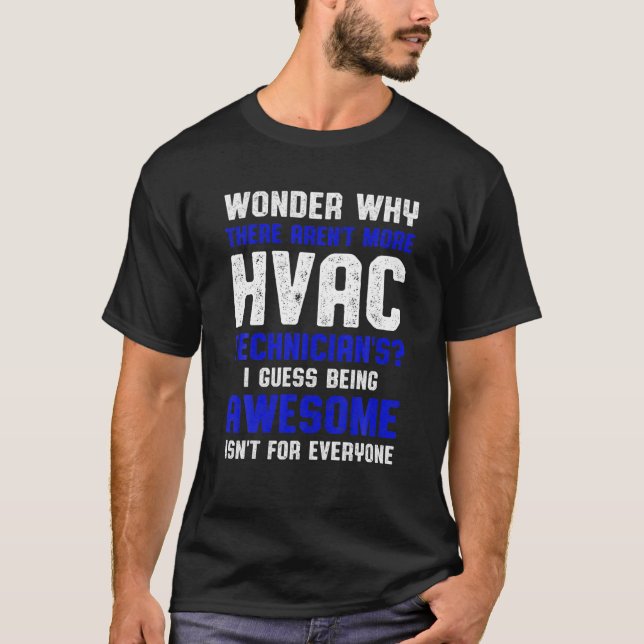 T-shirt Technicien HVAC Wonder Funny Tech HVAC (Devant)