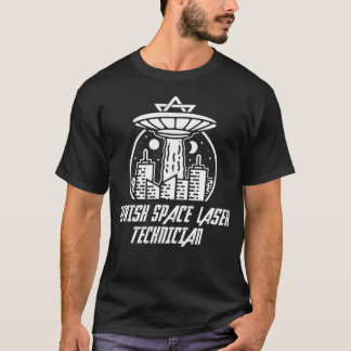 T-shirt Technicien laser de l'espace juif Drôle politique