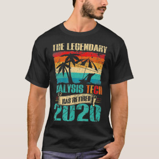 T-shirt Technicien légendaire en dialyse Retraité
