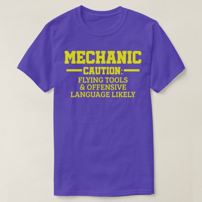 T-shirt Technicien mécanicien automobile (Design devant)