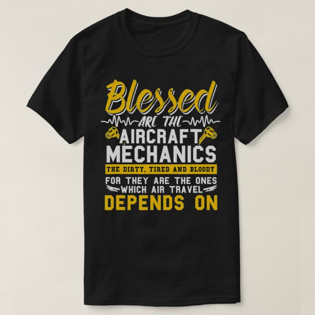 T-shirt Technicien mécanicien d'avion  (Design devant)