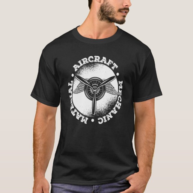 T-shirt Technicien mécanicien des ailes (Devant)