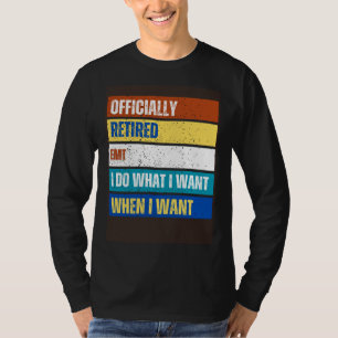 T-shirt Technicien médical d'urgence à la retraite Retrait