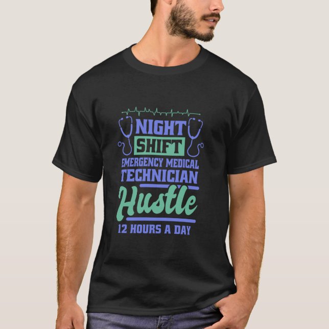 T-shirt Technicien Médicale d'urgence Conception d'un post (Devant)