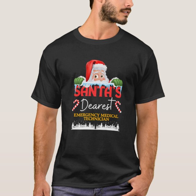 T-shirt Technicien Médicale d'urgence NoëlProfession S (Devant)