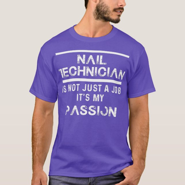 T-shirt Technicien Nail Certified Nail Tech Artist _48 (Devant)