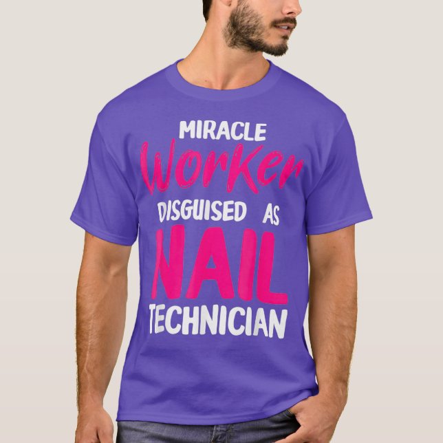 T-shirt Technicien Nail Ouvrier Artiste Nail Tech (Devant)
