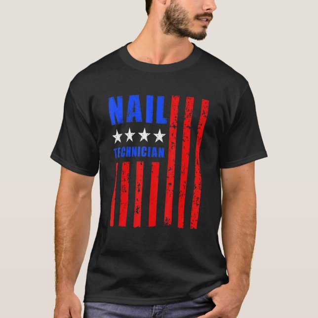 T-shirt Technicien Nail Tech Artiste Manicuriste 15 (Devant)