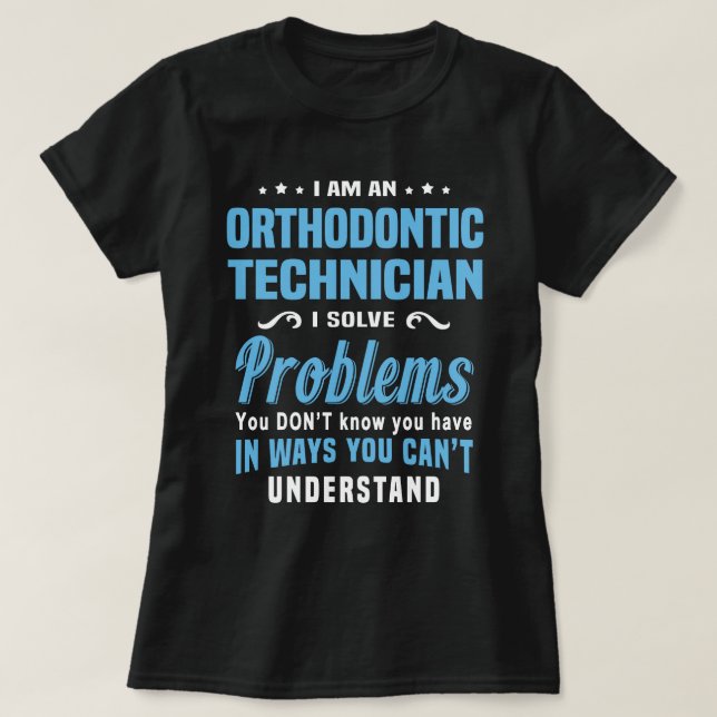 T-shirt Technicien orthodontique (Design devant)
