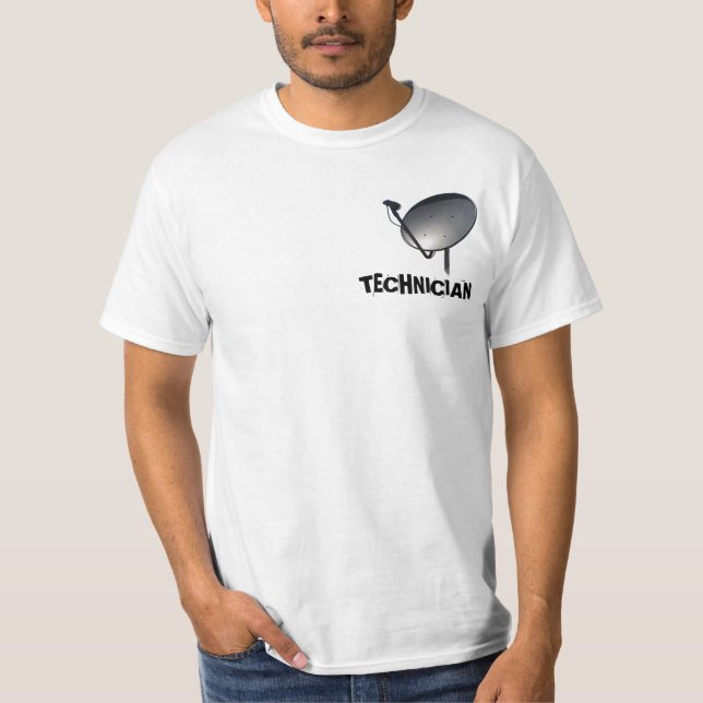 T-SHIRT TECHNICIEN PROFESSIONNEL D'ANTENNE PARABOLIQUE (Devant)