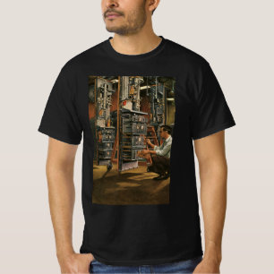 T-shirt Technicien radio d'entreprise vintage réparant de 
